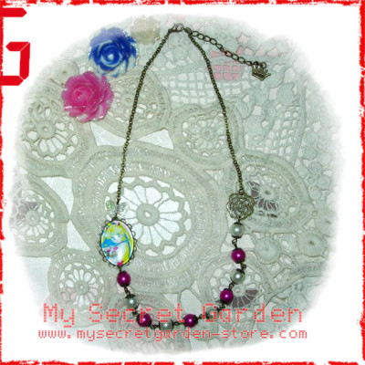 Sailor Moon Pretty Soldier 美少女戦士 Usagi Tsukino anime Cabochon Necklace 